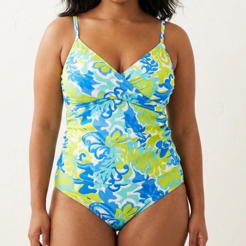 Sunsets Ocean Muse Simone Tankini E-Cup & Hannah High Waist Bottom Set XL NEW - Picture 8 of 14